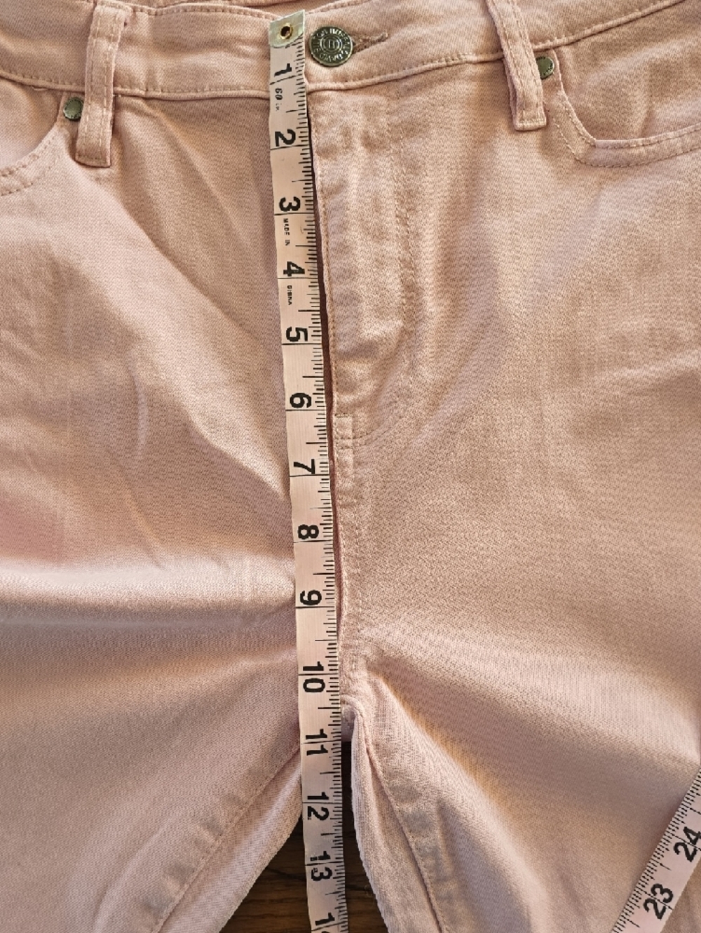 Buffalo David Bitton Light Pink Skinny Jeans Size 10/30  High Rise Ankle Pants - Picture 8 of 10